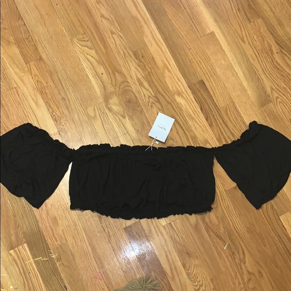 black off the shoulder top